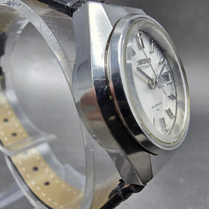 Seiko Automatic Watch Women 25mm Silver Dial Silver Daydate 2206-0480 Runs JP3