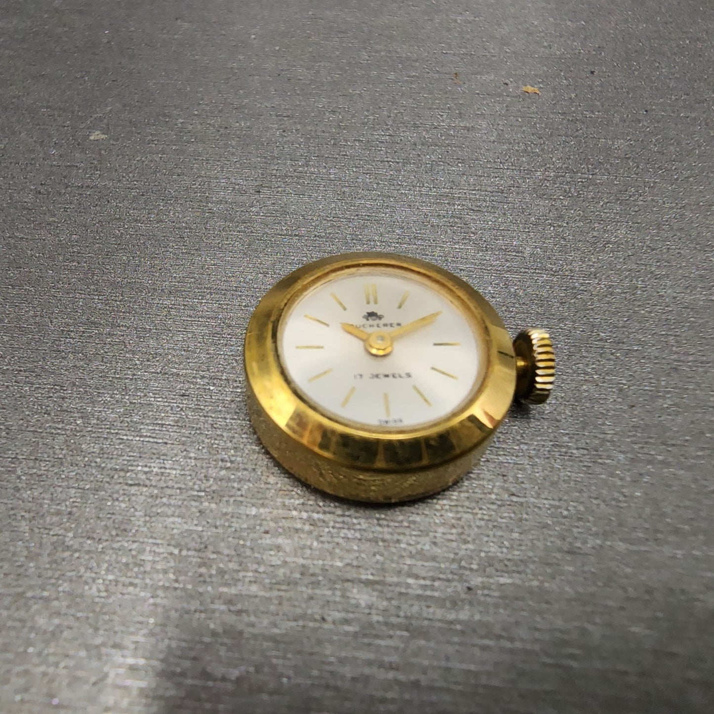 Bucherer Watch Women 17mm Silver Dial Gold plated Manual Wind Runs Vintage6