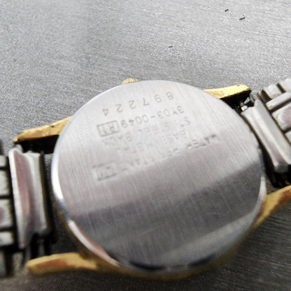 VTG Seiko Mickey Mouse Watch Women 22mm Cream Dial Gold Tone Daydate New Battery
