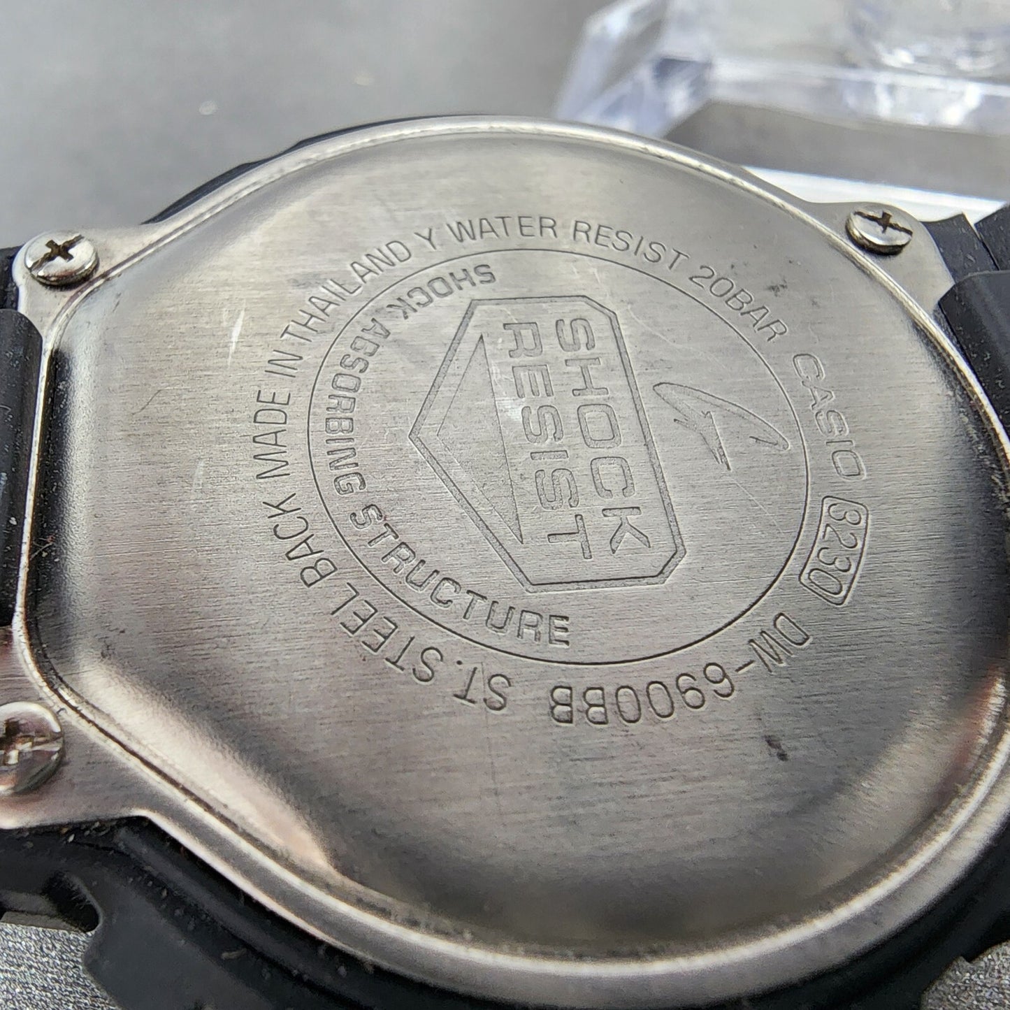 Casio GShock DW6900BB Watch Men 50mm Digital LCD Black Tone Alarm Chrono Works9