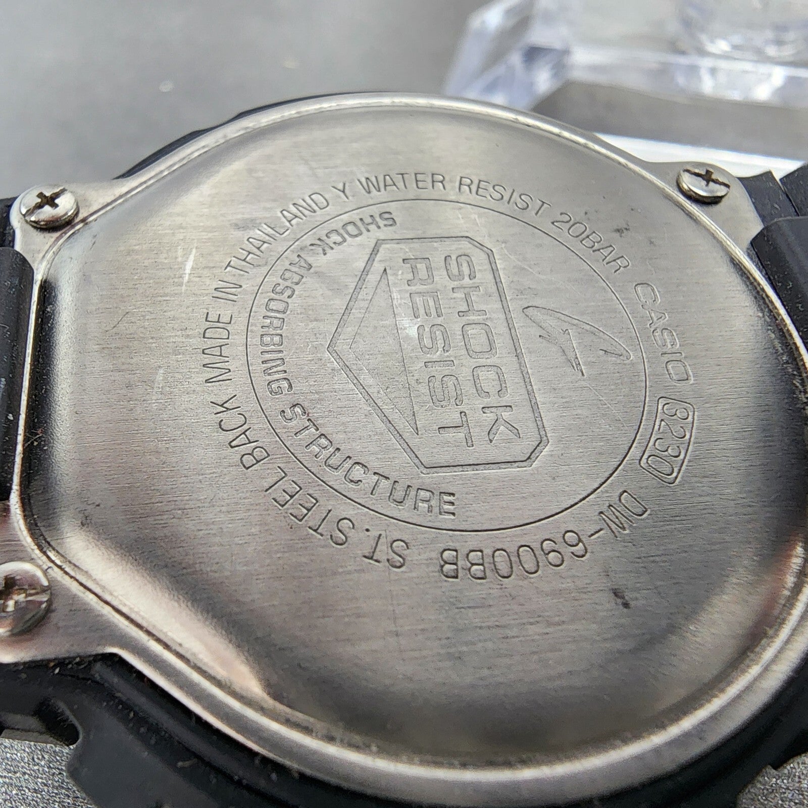 Casio GShock DW6900BB Watch Men 50mm Digital LCD Black Tone Alarm Chrono Works9