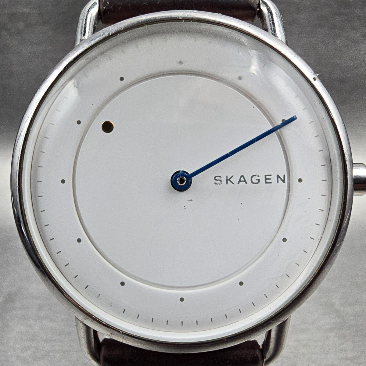 Skagen Horisont Watch Men 40mm White Dial Silver Tone Round SKW6487 New Battery1