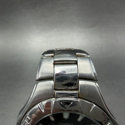 Casio Dive Watch Men 42mm Black Dial Silver Tone Date Round MTD-1044 New Battery4