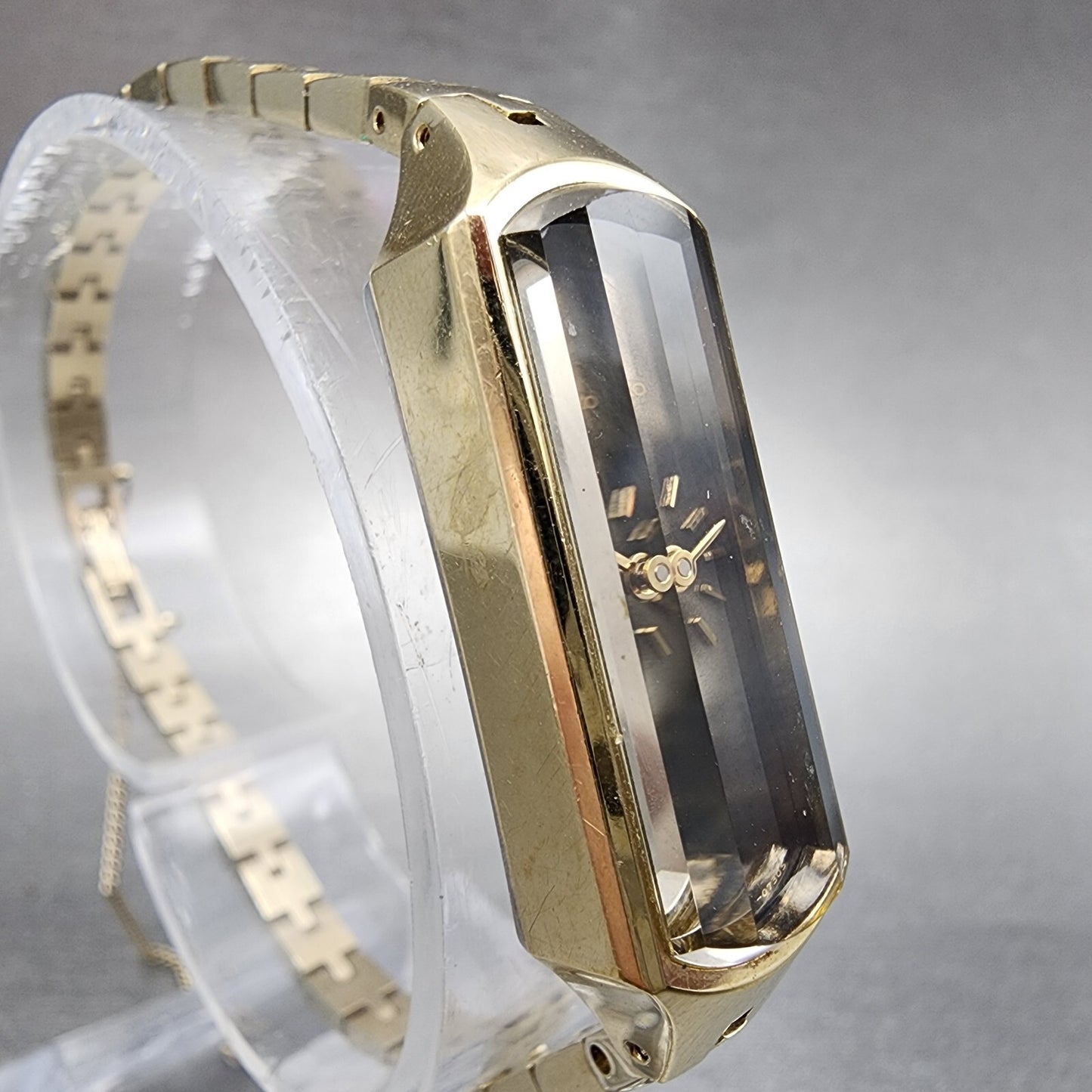 Seiko Watch Women 12mm Brown Dial Gold Tone Manual Wind 1520366G PARTS4