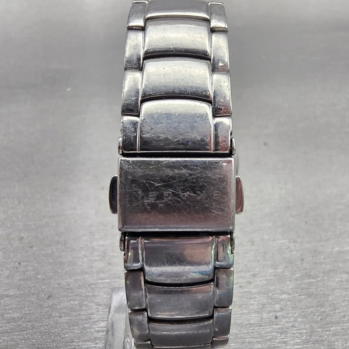 Skagen Watch Women 32mm MOP Dial Silver Tone Crystals Round 644LSSX1 New Battery7