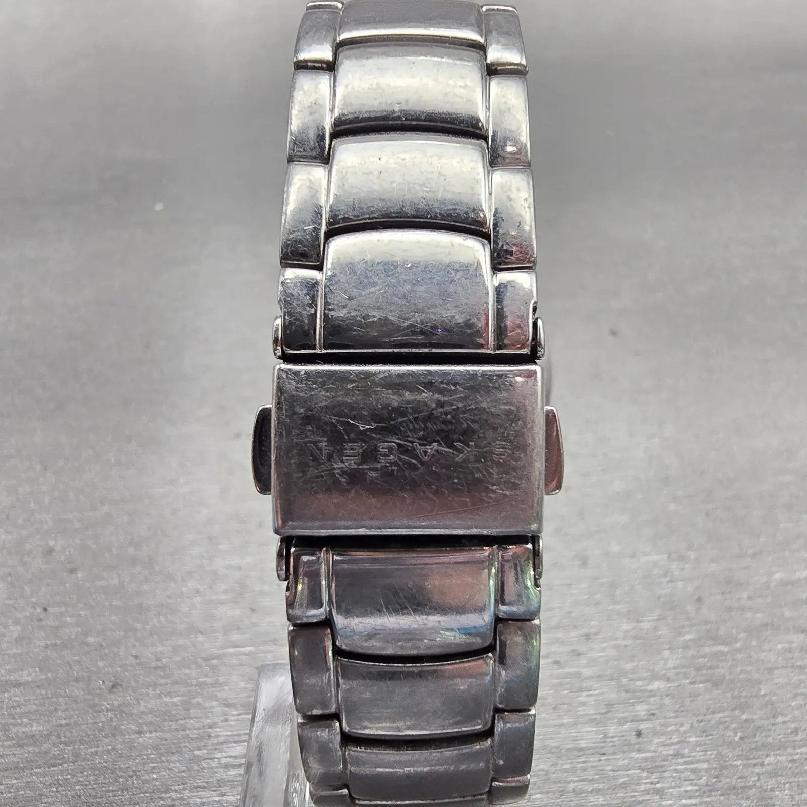 Skagen Watch Women 32mm MOP Dial Silver Tone Crystals Round 644LSSX1 New Battery7