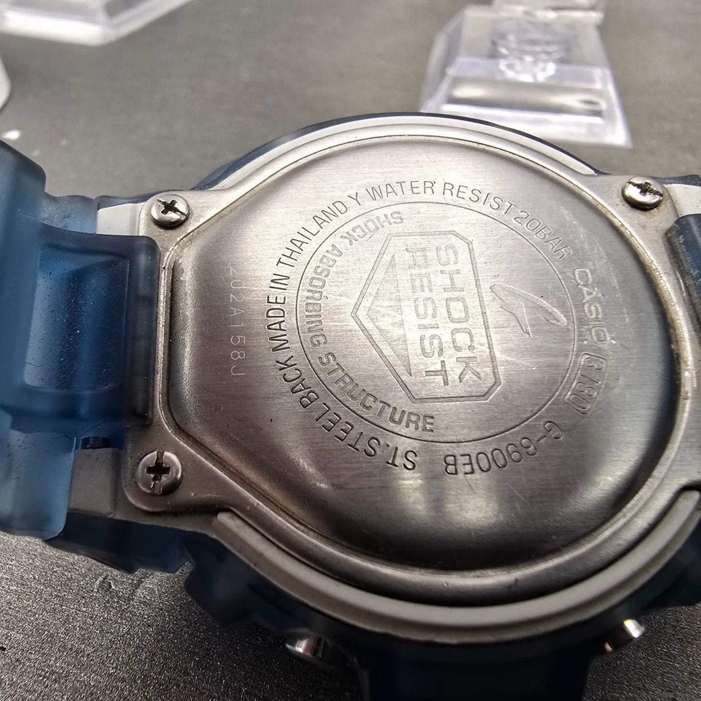 Casio G-Shock G-6900EB Watch Men 52mm Blue Alarm Chronograph Digital Solar9