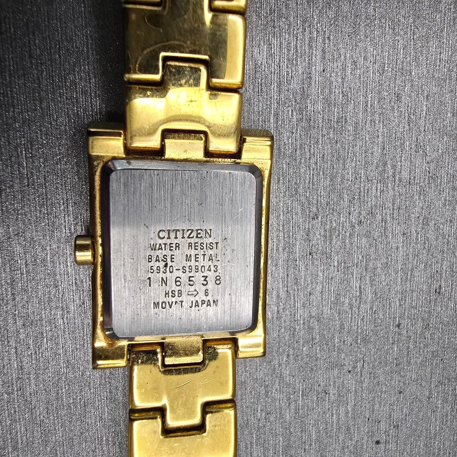 Citizen Watch Women 20mm MOP Dial Gold Tone Gemmed 5930-S99043 New Battery10