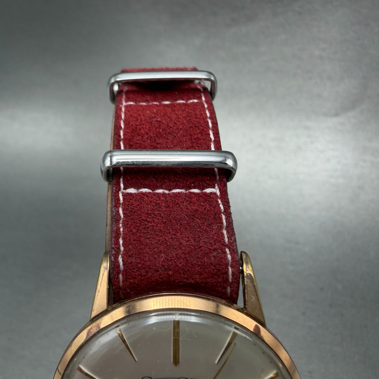 Seiko Crown Watch Men 35mm Silver Dial Gold Tone Round Manual 15002 Runs Vintage4