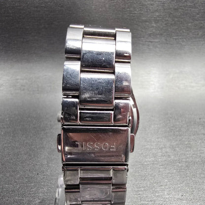 Fossil Perfect Boyfriend Watch Women 39mm White Dial Silver ES3728 New Battery7