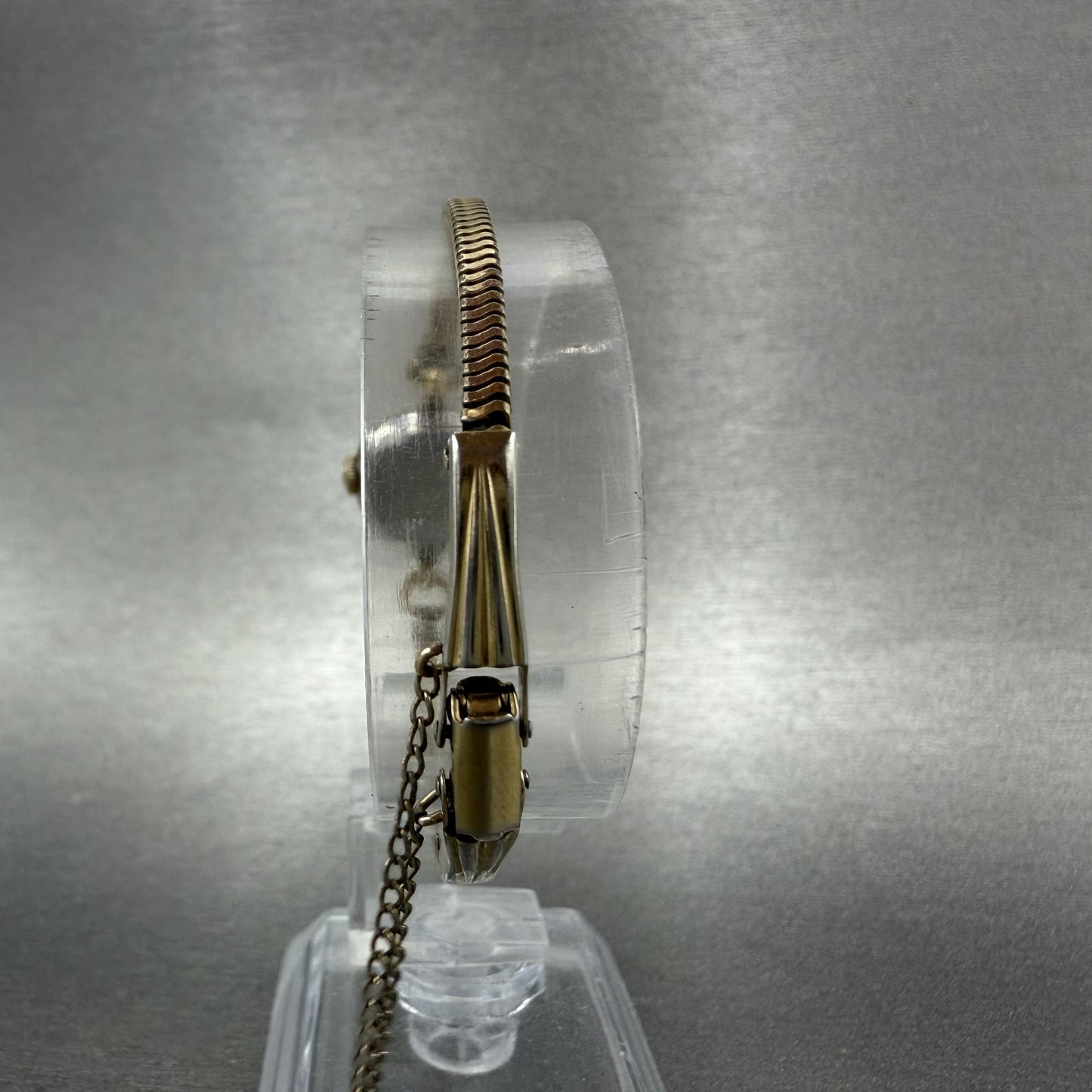 Omega Watch Women 17mm Gold Dial Gold Plated Manual Wind Runs Caliber VTG7