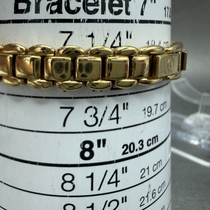 Elgin Watch Women 17mm MOP Dial Gold Tone Oval EG074 New Battery Bracelet10