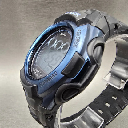 Casio G-Shock GW-M500F Watch Men 47mm Blue Black Alarm Chronograph Works Solar232