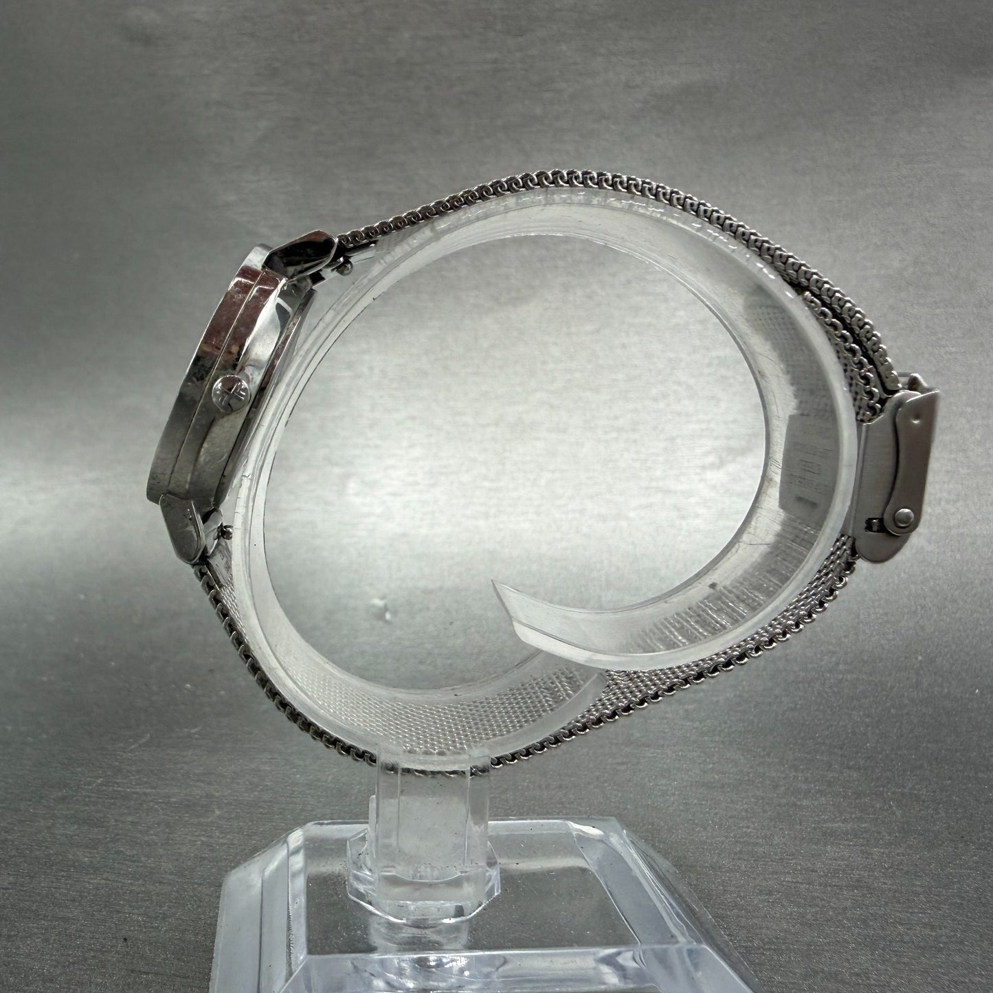 Skagen HALD Watch Women 26mm Silver Dial Silver Tone Round Mesh Band New Battery6