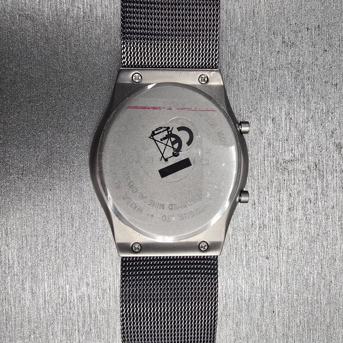 Skagen Watch Men 37mm Gray Dial Titanium Dual Time Round 733XLTTM New Battery10
