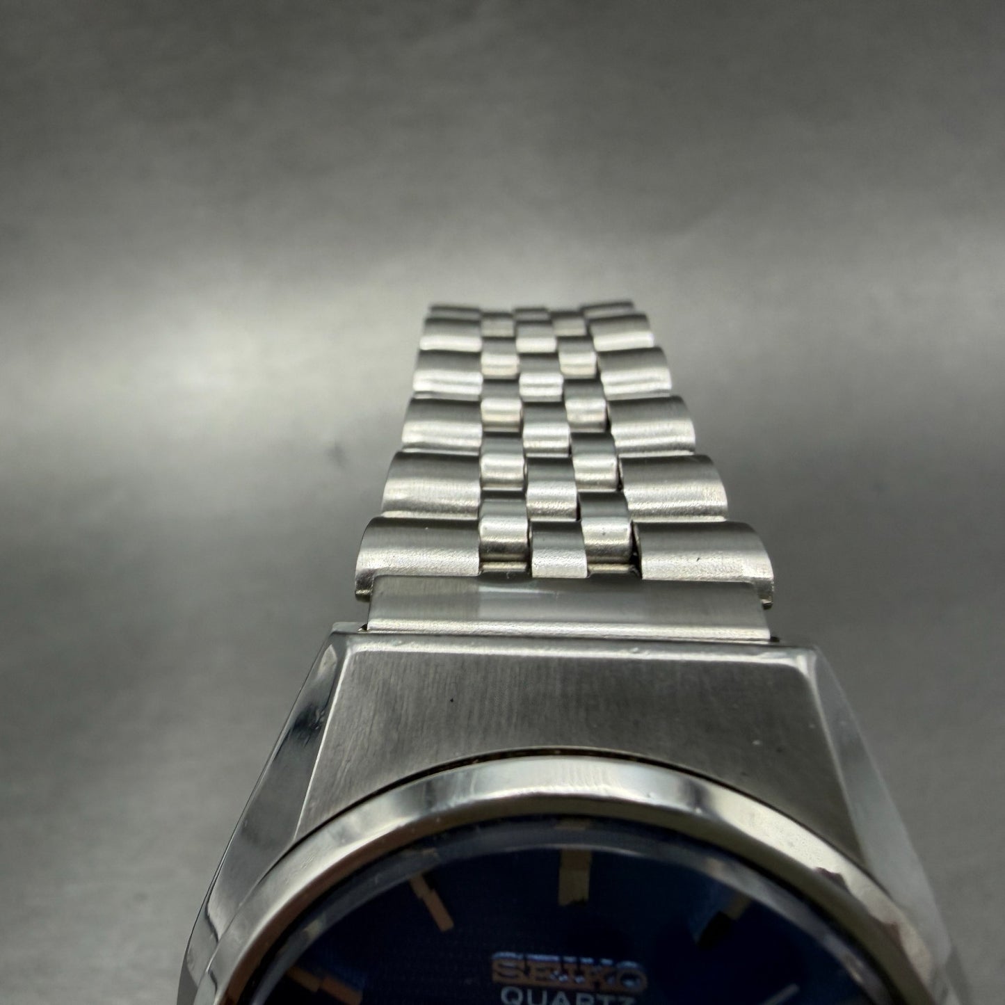 Seiko Type II Watch Men 36mm Blue Dial Steel READ!!!!!! Daydate 0903-8120 NewBat4