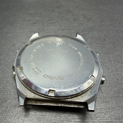 Casio W-750 Marlin Watch Men 36mm Silver Digital Alarm Chronograph 248 New Batt9