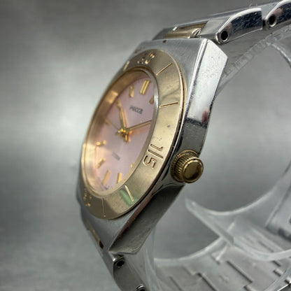 Citizen Wicca Watch Women 26mm Pink Dial Two Tone Round 1032-L20778 New Battery2