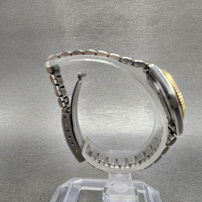 Seiko Watch Women 24mm White Dial Two Tone Daydate Round 3E230A69 New Batt BNK18