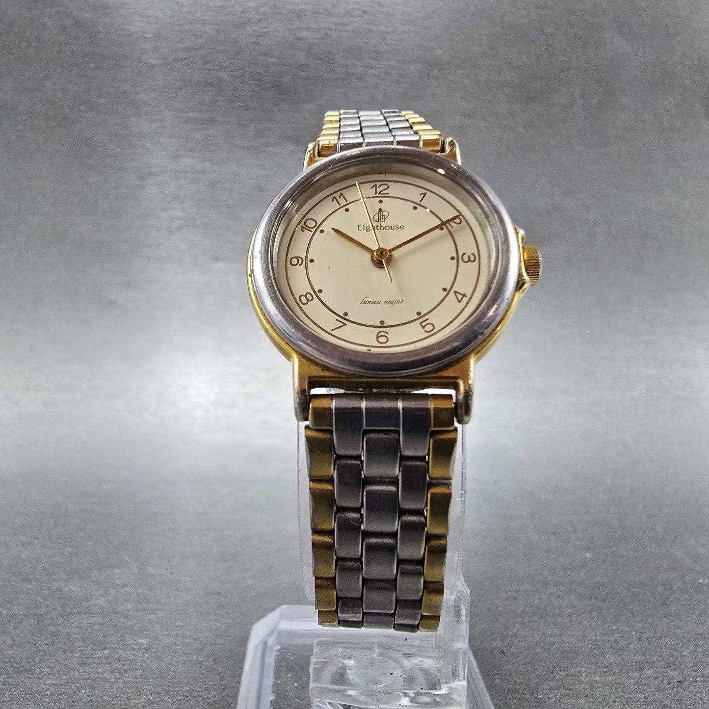 Citizen Lighthouse Watch Women 24mm Cream Dial Two Tone 6031-G05581 New Battery5