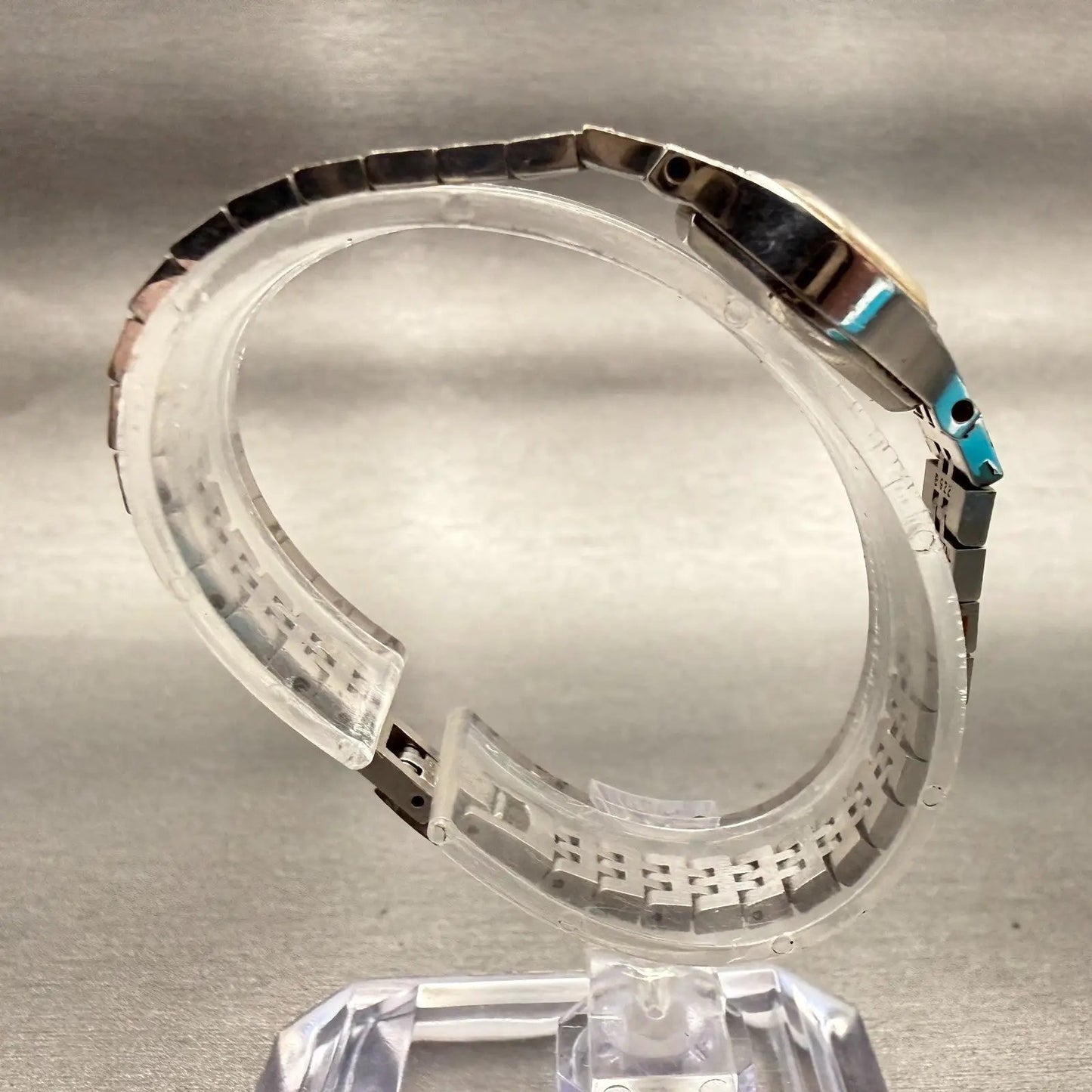 Seiko Watch Women 17mm Silver Dial Silver Tone Oval 1400-7389 New Battery VTG8