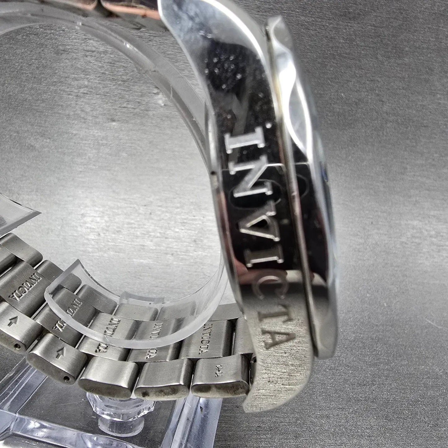 Invicta Grand Diver Watch Men 54mm Black Dial Silver Tone Date 14652 New Battery3