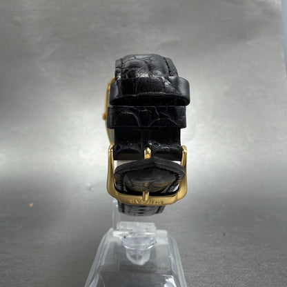 Pulsar Tank Watch Men 31mm Black Dial Gold Tone Date  SAMPLE PARTS8
