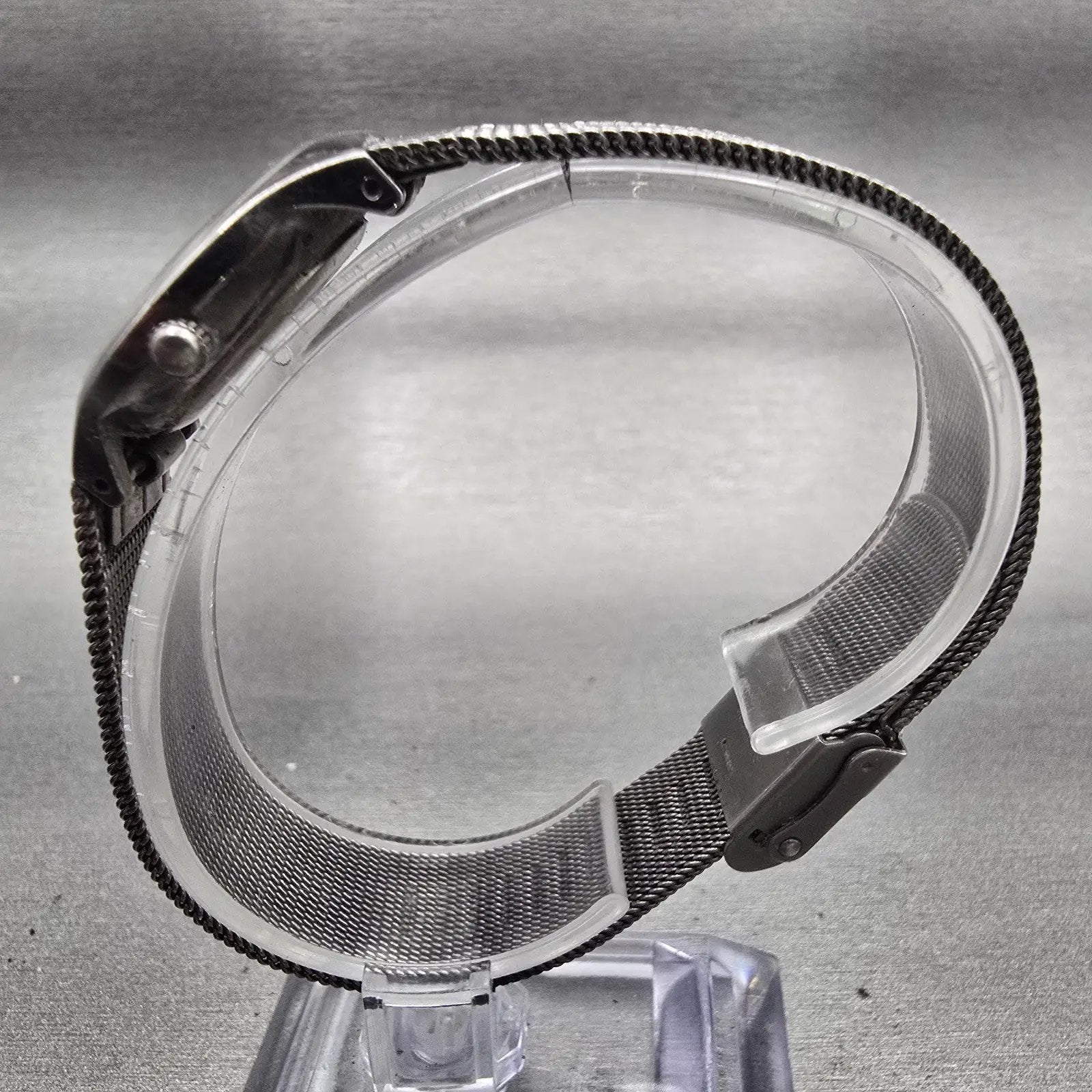 Skagen Slimline Watch Women 24mm Black Dial Titanium Round 233XSTTM New Battery6