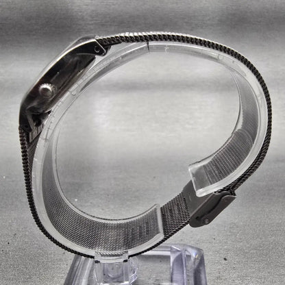 Skagen Slimline Watch Women 24mm Black Dial Titanium Round 233XSTTM New Battery6