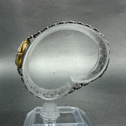 Seiko Lucent Watch Women 21mm White Dial Two Tone Round 1F21-0E50 New Battery6