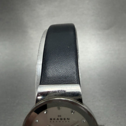 Skagen Watch Women 22mm Silver Dial Silver Tone Round 358XSSLBC New Battery4