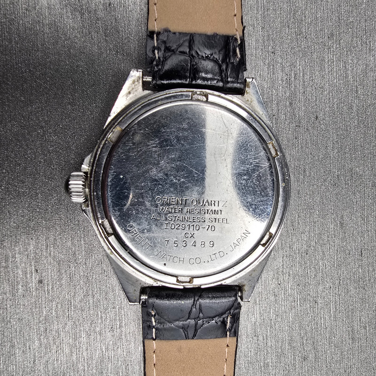 Orient Watch Men 38mm Silver Dial Silver Tone Daydate Round I029110-70 New Batt10