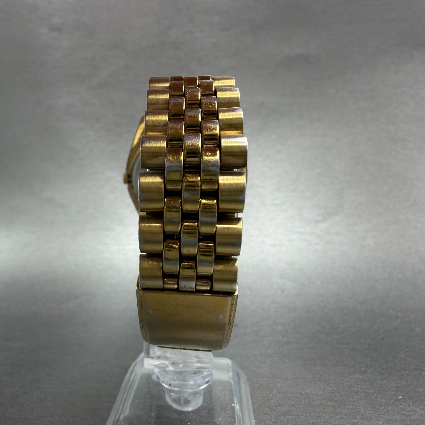 Seiko SQ President Watch Men 36mm Black Dial Gold Tone Daydate 5Y23-8A69 NewBatV7