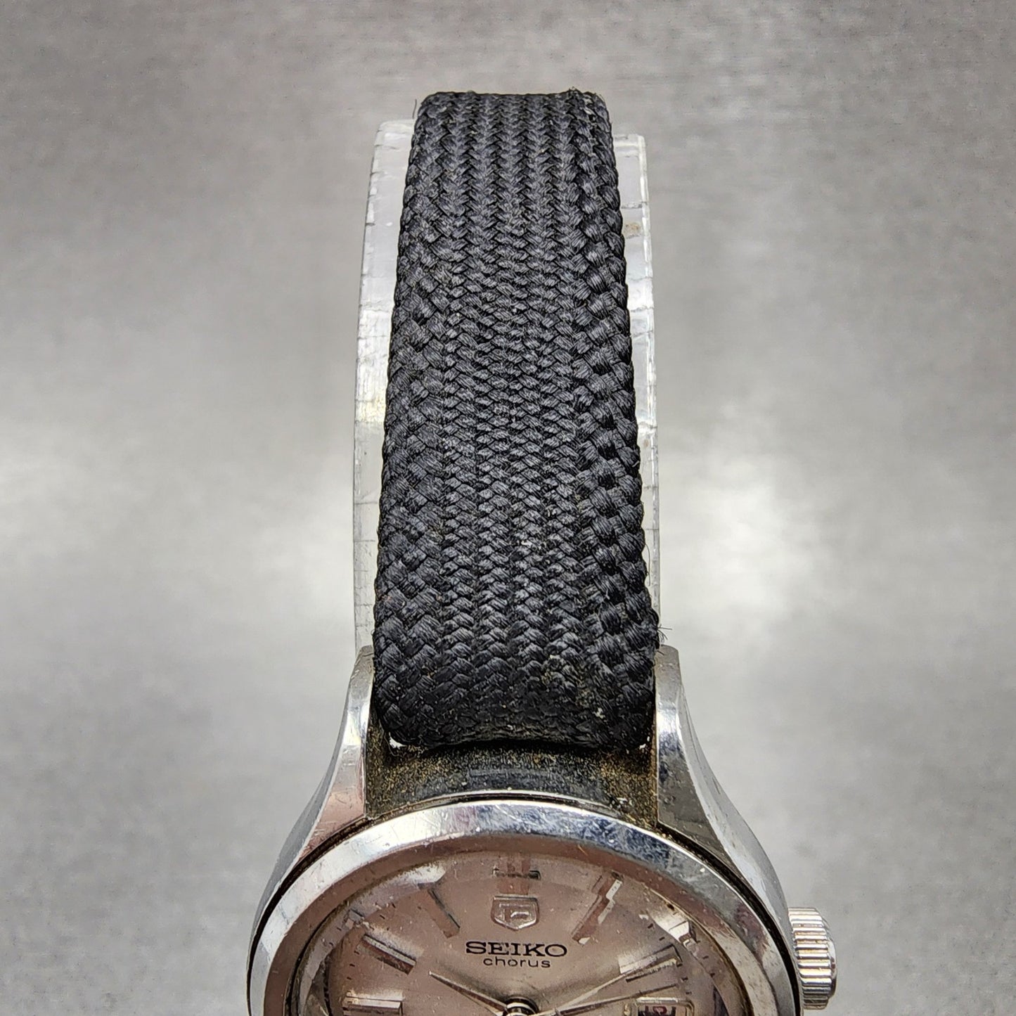 Seiko Chorus Watch Women 25mm Silver Dial Steel Date Manual 21180200 Runs VTG4