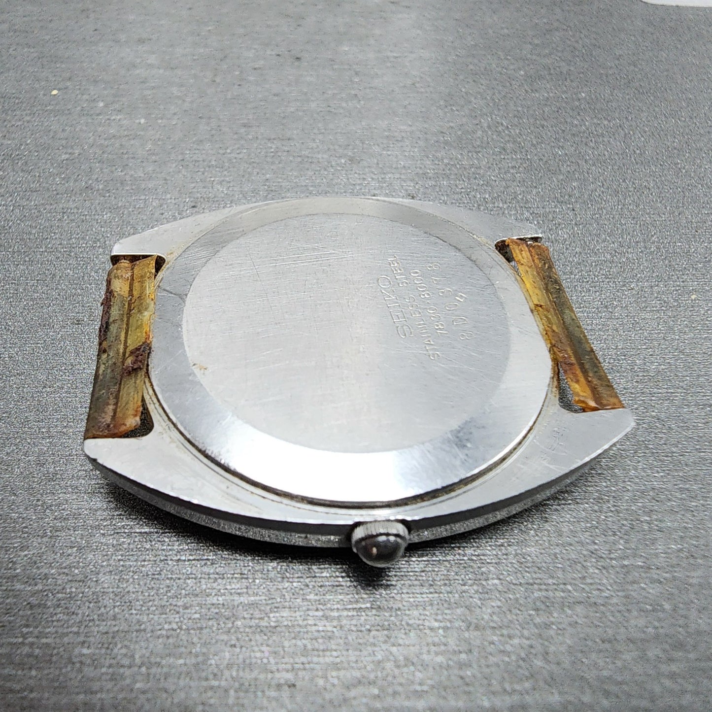 Seiko Watch Men 33mm Silver Dial Silver Tone Round 7b308000 PARTS10