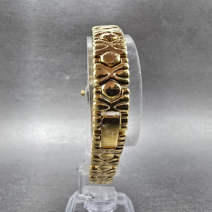 Elgin Watch Women 19mm MOP Dial Gold Tone Round EL764-017 New Battery7
