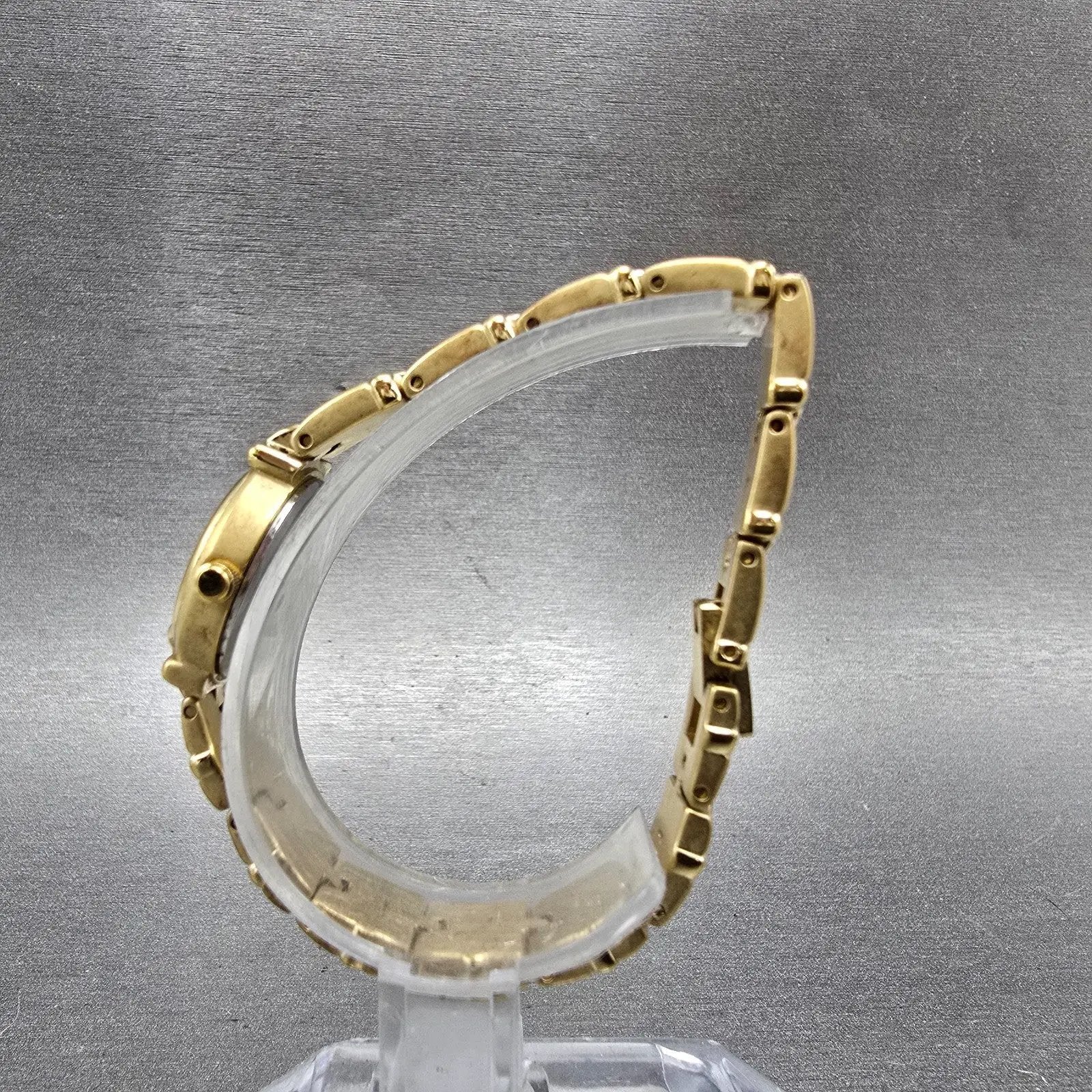 Wittnauer Watch Women 19mm MOP Dial Gold Tone Round RL8368 0751 New Batttery6