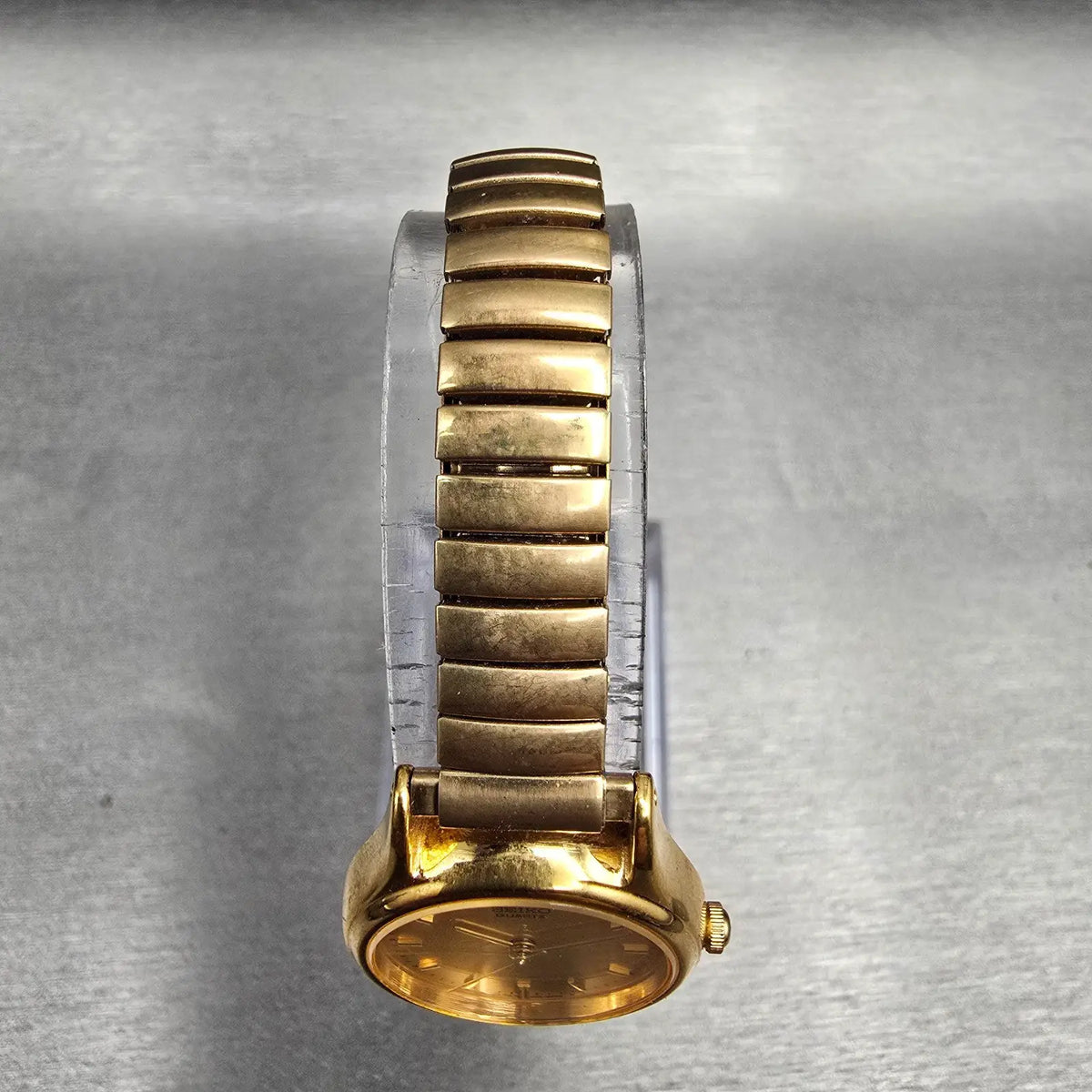 Seiko Watch Women 23mm Gold Dial Gold Tone Round 1N01-0F50 New Battery Vintage4
