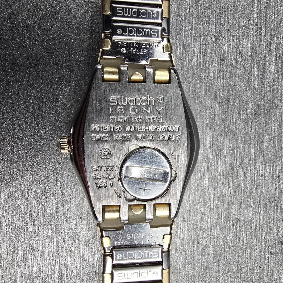 Swatch Irony Reverence Watch Women 24mm White Dial Two Tone YSS100B New Battery10