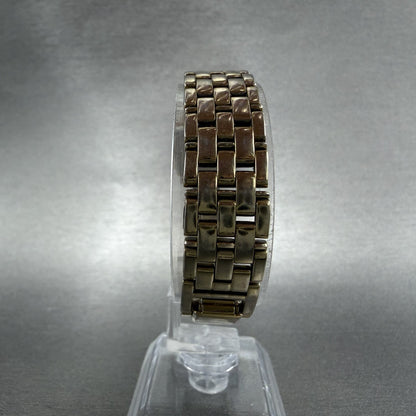 Seiko Tank Watch Women 17mm Black Dial Gold Tone Rectangle V400-5498 New Battery7