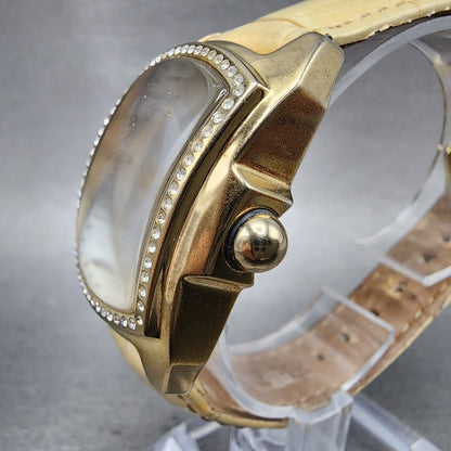 Invicta Lupah Watch Women 26mm MOP Dial Gold Tone Oval 0160 New Battery2