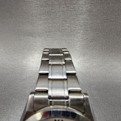 Orient Swimmer Watch Men 36mm White Dial Silver Tone Date Round New Battery4