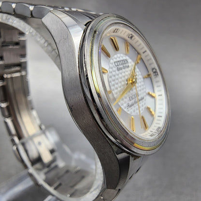 Citizen EcoDrive Exceed Watch Women 27mm White Dial Titanium H331T011403 Runs3