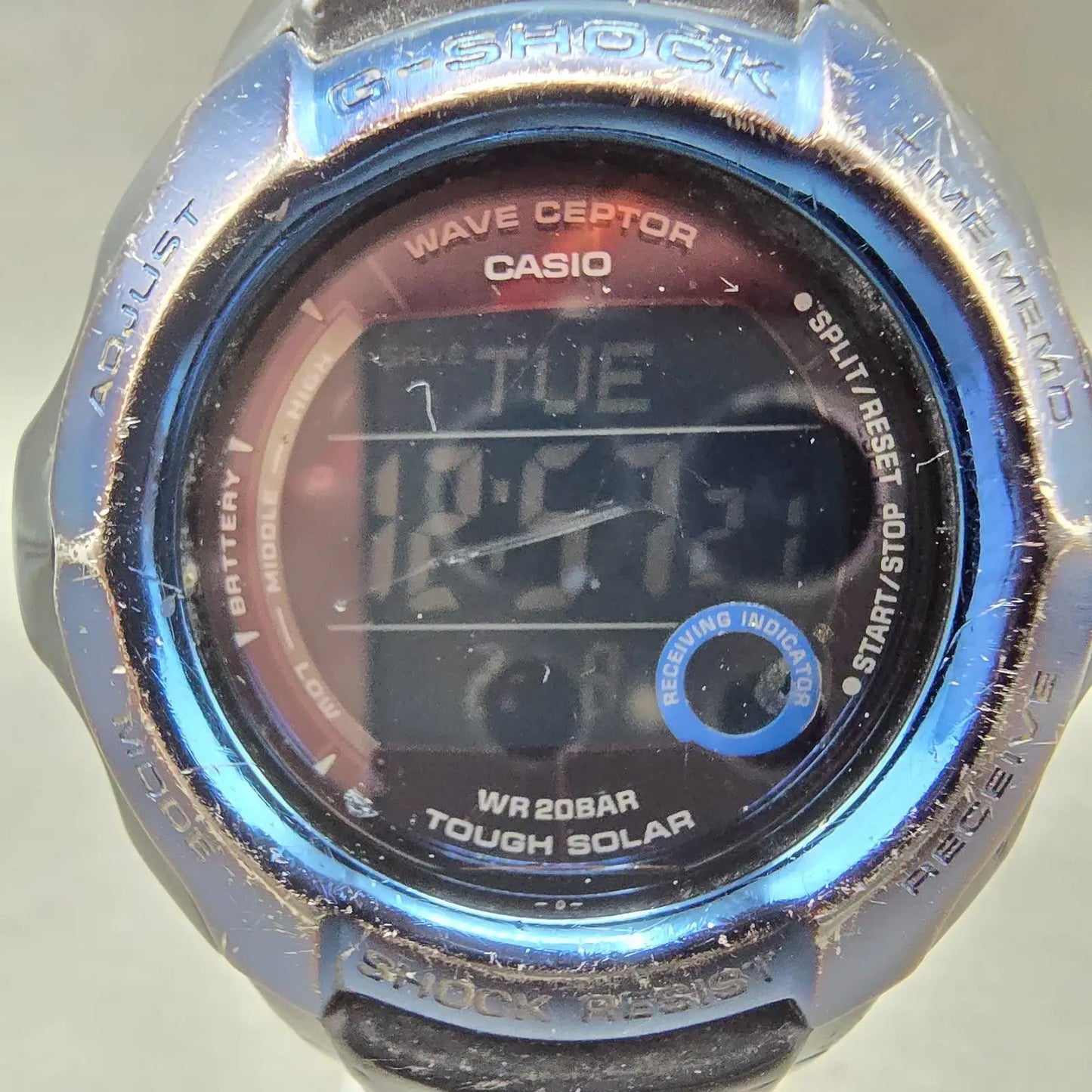 Casio G-Shock GW-700BDJ Watch Men 46mm Black Blue Solar Alarm Chronograph1