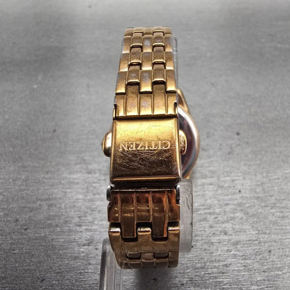 Citizen Eco-Drive Watch Women 29mm White Dial Rose Gold Tone J730-S121175 Works7