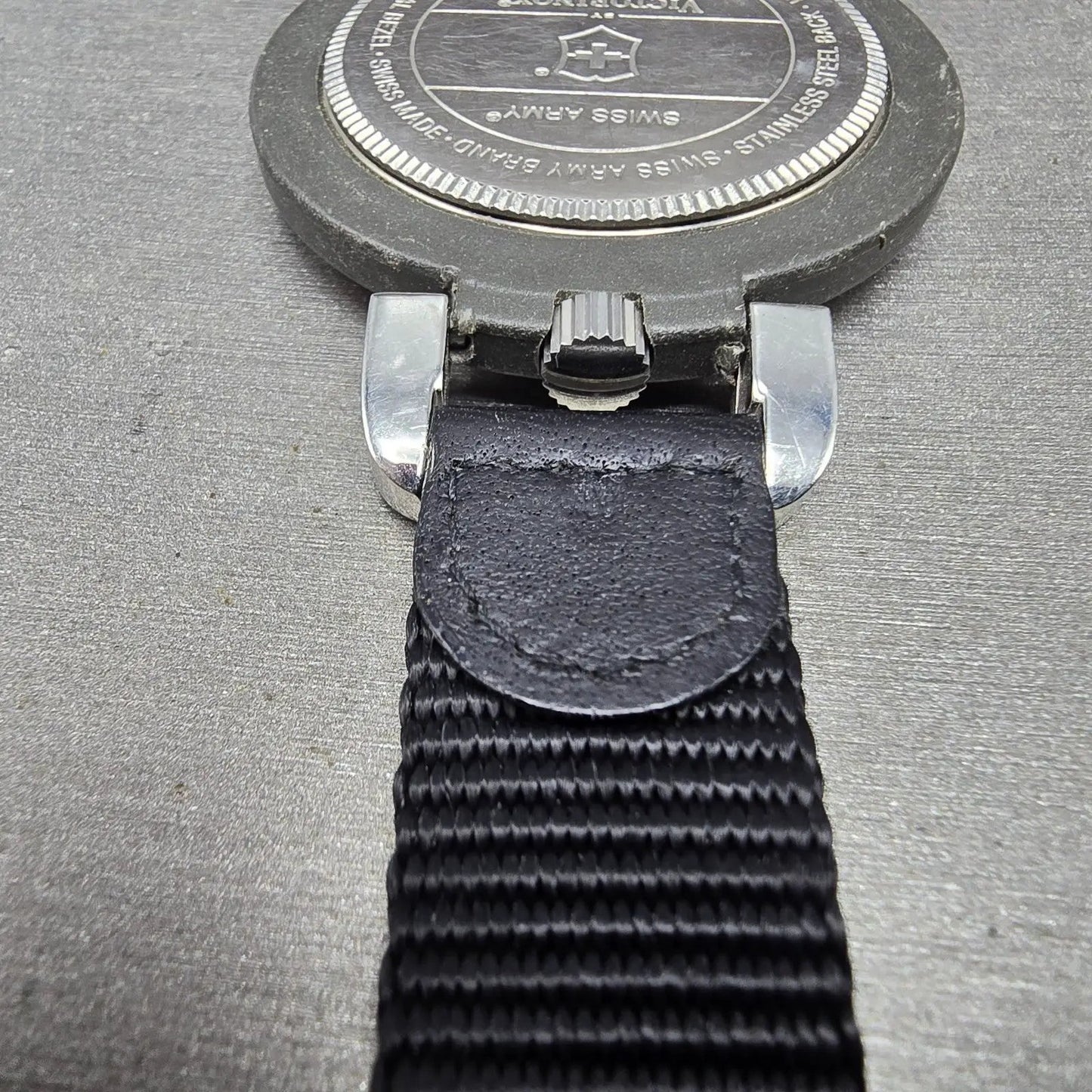 Victorinox Swiss Army Pocket Watch Men 48mm White Dial Black Tone 24723 New BatK13
