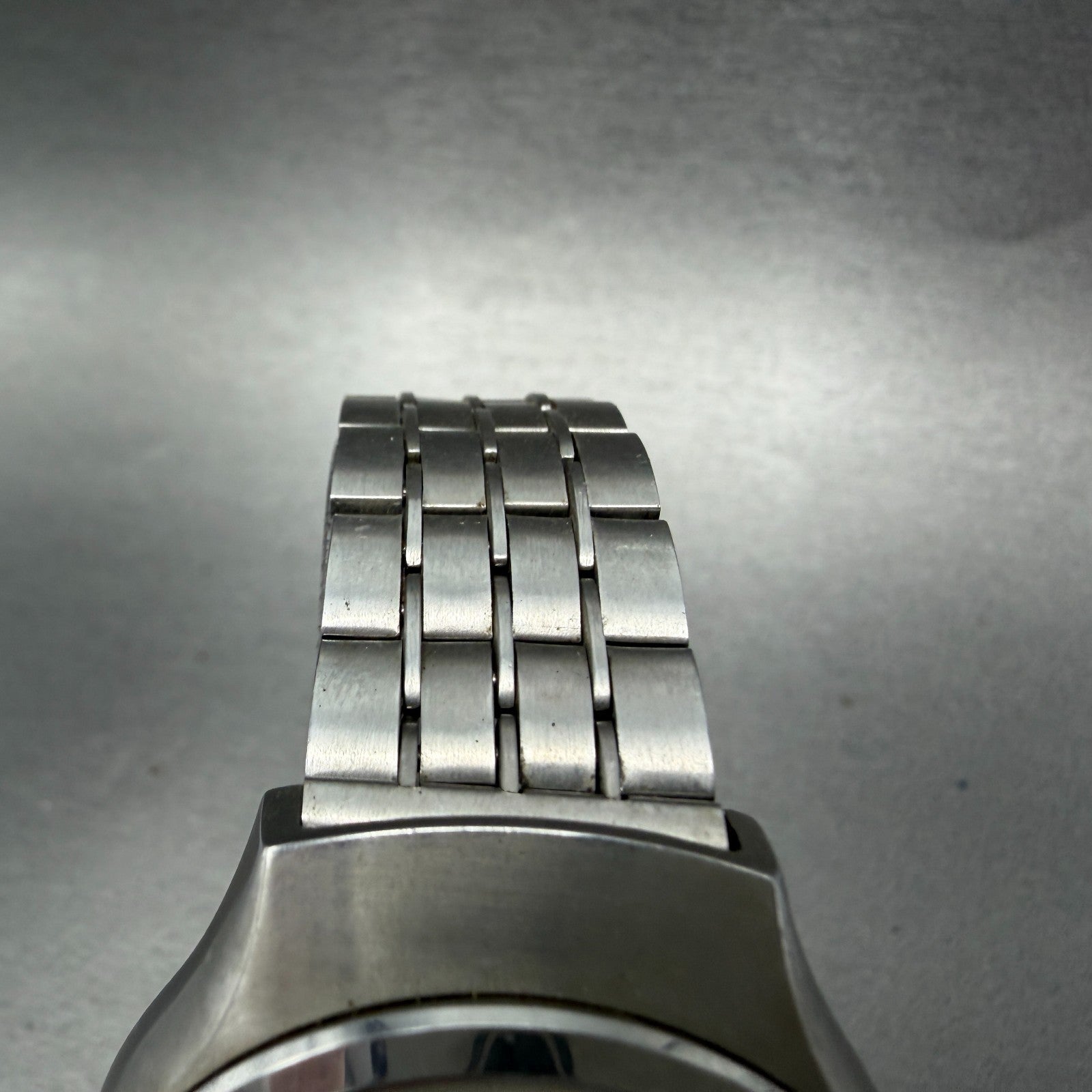 Citizen Electronic Cosmotron Watch Men 38mm Silver Dal Steel Daydate New Battery4