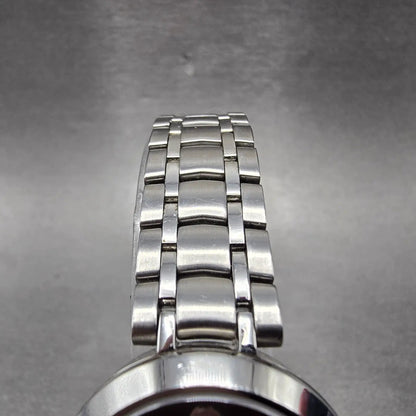 Movado Automatic Watch Women 27mm Black Dial Silver Tone Round 0606919 Runs4