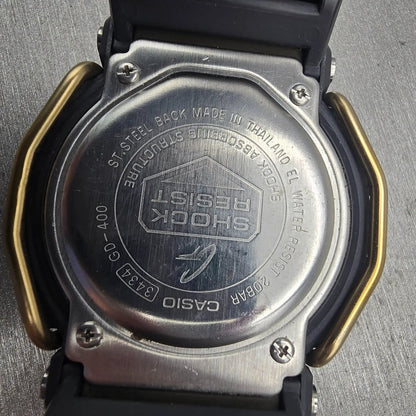Casio G-Shock GD-400 Watch Men 48mm Black Green Chrono Alarm Digital New Battery10