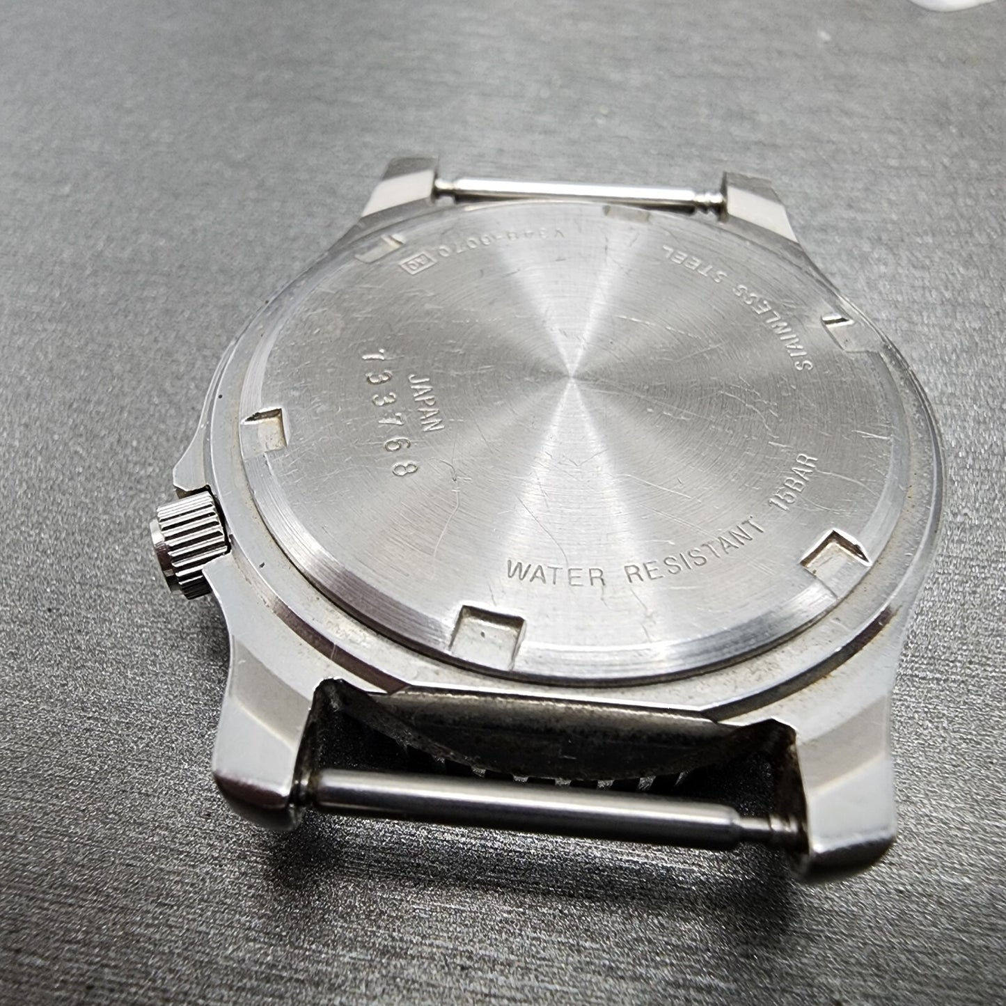 Seiko ALBA Dive Watch Men 36mm Orange Dial Silver Tone Daydate READ! New Battery8